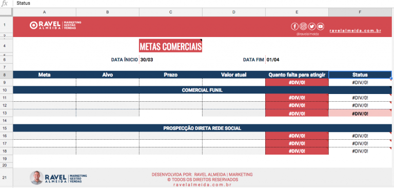 A Melhor Planilha De Vendas Controle Suas Metas